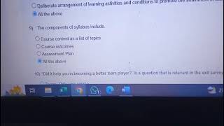 NBA Accreditation and Teaching and learning in Engineering (NATE) Assignment Week 7