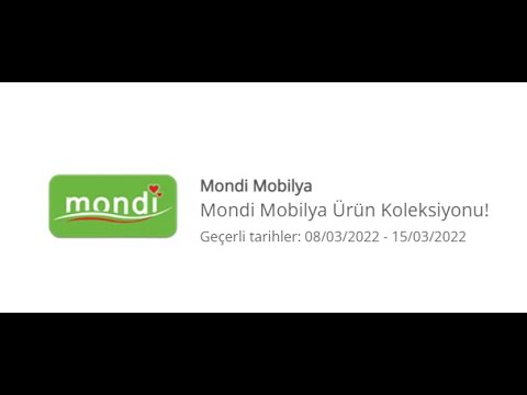 Mondi Mobilya Ürün Koleksiyonu 08 15 Mart 2022 YouTube