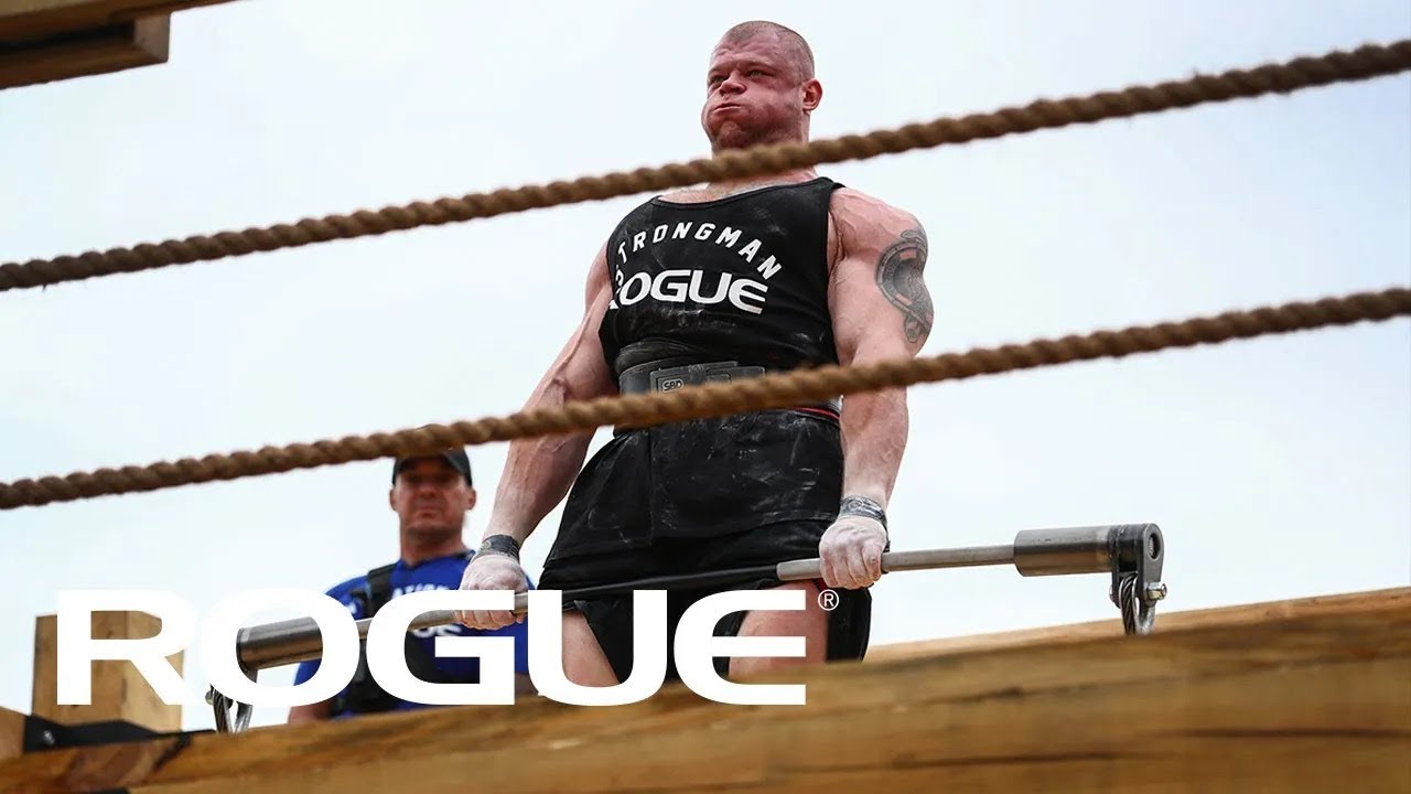 Rogue Fitness - Strongman's Fear. Teams tackle the Rogue