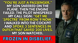 My Son Mocked Me on the Plane — Until the Pilot Whispered My Call Sign to Save 200 Lives