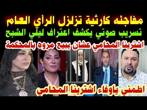 مفاجئه كارثية تزلزل الرأي العام تسريب صوتي يكشف اعتراف ليلي الشبح اشترينا المحامي عشان يبيع مروه