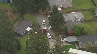 AERIALS: Pierce County sheriff's deputy involved in shooting near Frederickson