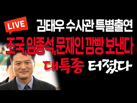 (특별인터뷰) 대특종 터졌다! 조국,임종석,문재인 깜빵 보낸다! 김태우 전 수사관 특별출연 / 2022.03.28