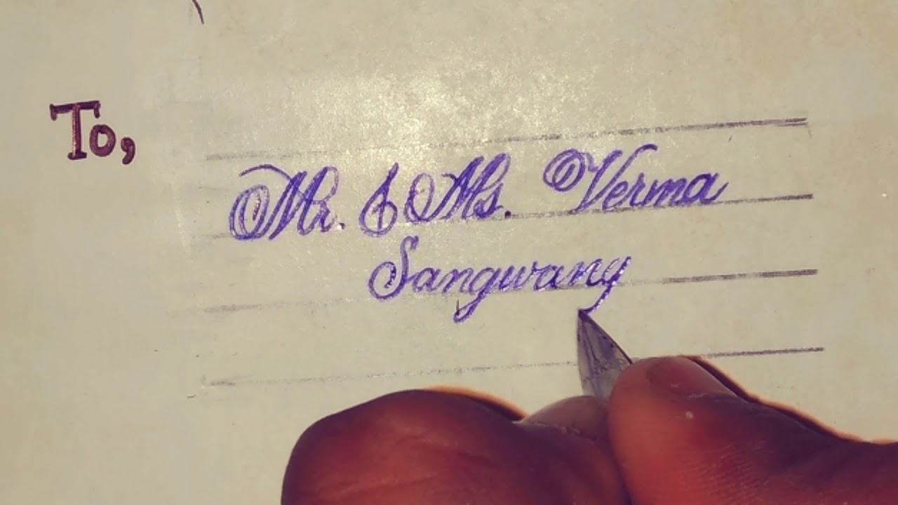 Invitation card calligraphy ।।Fountenpen।।