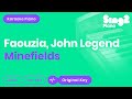 Faouzia, John Legend - Minefields (Karaoke Piano)