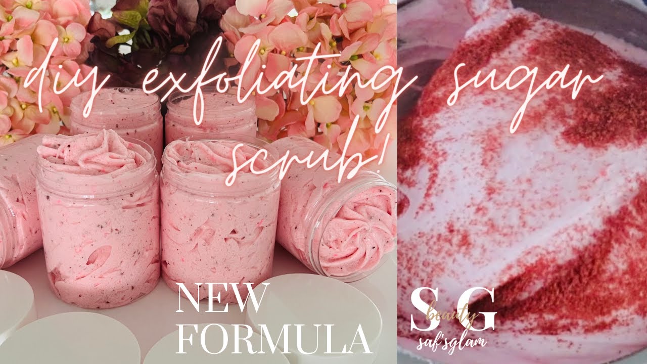 How to make exfoliating foaming sugar scrub DIY YouTube