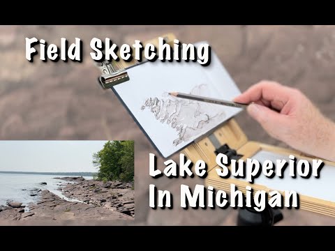 Sketching Lake Superior in Michigan's Upper Peninsula - Episode 27