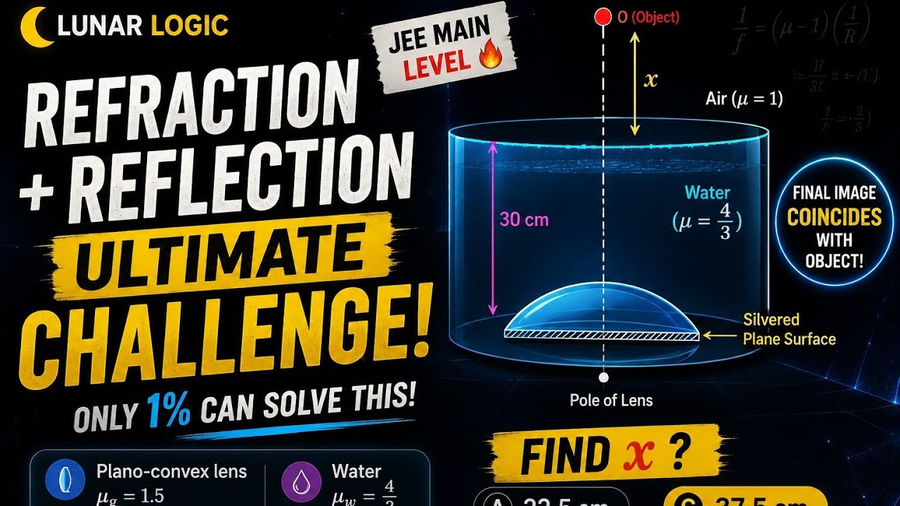 Solving Lens Problems Only 1% Can Solve This Lens Problem 🔥 | JEE Physics Challenge - YouTube