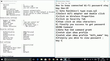How to Find your WiFi Password Windows 10 / 8 /7 WiFi
