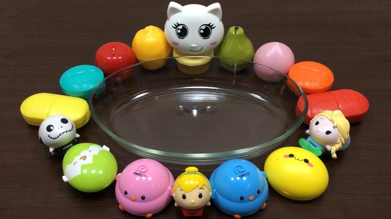 Mixing Makeup into Handmade Slime !! Slimesmoothie Relaxing Satisfying Slime Videos