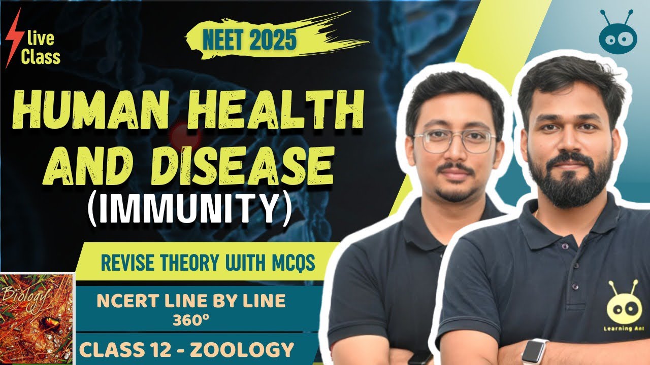 HUMAN HEALTH AND DISEASE | NCERT LINE BY LINE ZOOLOGY CLASS 12 NEET ...