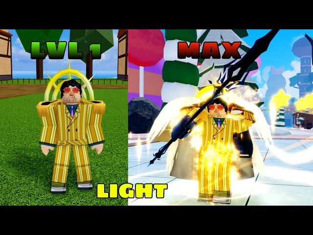 Beating Blox Fruits as Kizaru! Awakening Light Noob to Pro Level 1