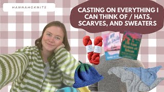 Chaotic Cast on Energy / Olga Jacket, Paloma Pointelle Scarf, Blueberry Hat, Finest Kind Sweater