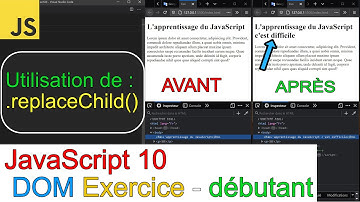 JavaScript10-DOM-Exercice-Utilisation de la méthode replaceChild( ) -débutant