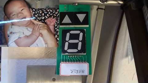 Wiring a single-digit elevator floor indicator control board & demonstrating each light