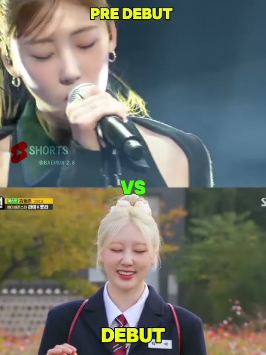 Rami high note pre debut vs debut 😱😱 #babymonster #kpop #rami #shorts #ytshorts