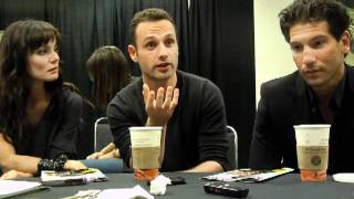 Andrew Lincoln, etc. of Walking Dead roundtable press interview @ New York Comic Con 2010