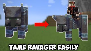 How To Tame And Ride A Ravager - (Minecraft Tutorial)