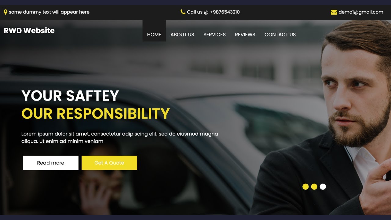 Responsive Website using HTML and CSS || Responsive web design - YouTube