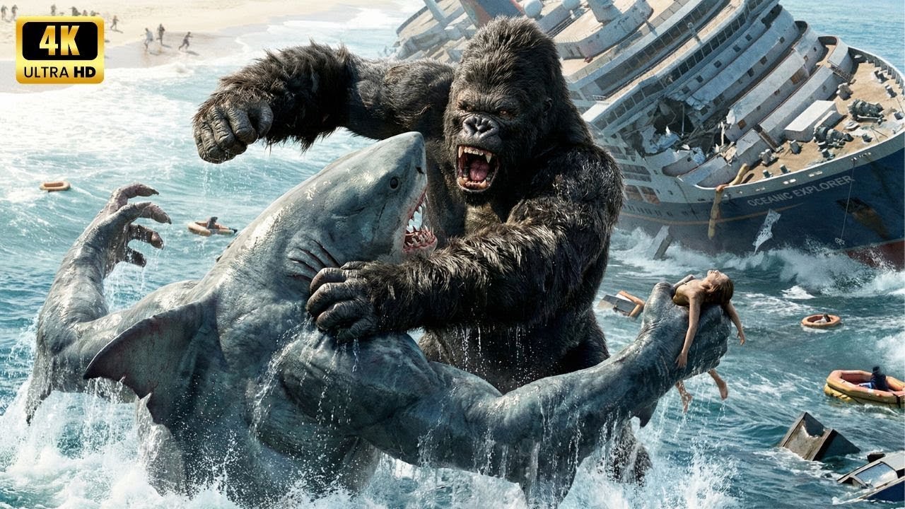 SHARK MAN vs. KING KONG: The Most INSANE Battle At The Beach!