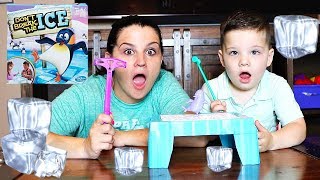 Caleb & Mommy Play DONT BREAK THE ICE Family Fun Game For Kids screenshot 5