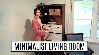 NEW Minimalist Living Room Makeover Extreme Declutter Organize Series 2021 Messy to Minimal