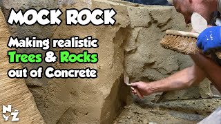 Making a Fake Tree out of Concrete - Mock Artificial Rock
