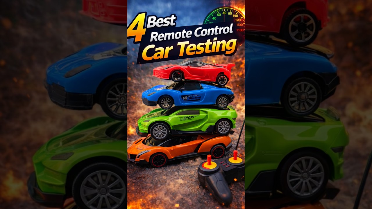 4 Best Remote control car testing🔥