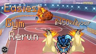 PokeMMO EASIEST 450K per Hour Gym Re-run | Full PokeYen Making Guide