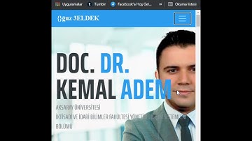 Kişisel WEB sitesi Mobil görünümü