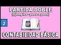 PARTIDA DOBLE - EJEMPLOS PASO A PASO (Contabilidad básica paso a paso)