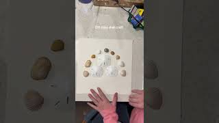 My first shell craft was a shadow box for my mom made from beach walk finds #shellcrafts #beachDIY