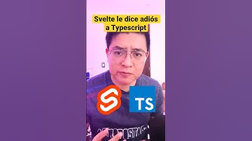Es verdad que Svelte dejará de soportar Typescript? #developers #desarrolloweb
