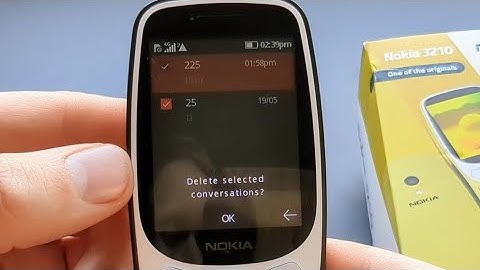 How to Delete ALL SMS Text Messages at once from Nokia 3210 4G Phone