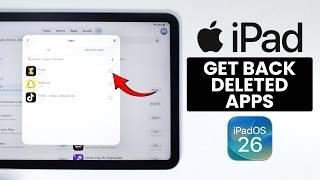 How to Get Back Deleted App on iPad - Recover Deleted App (iPadOS 26)