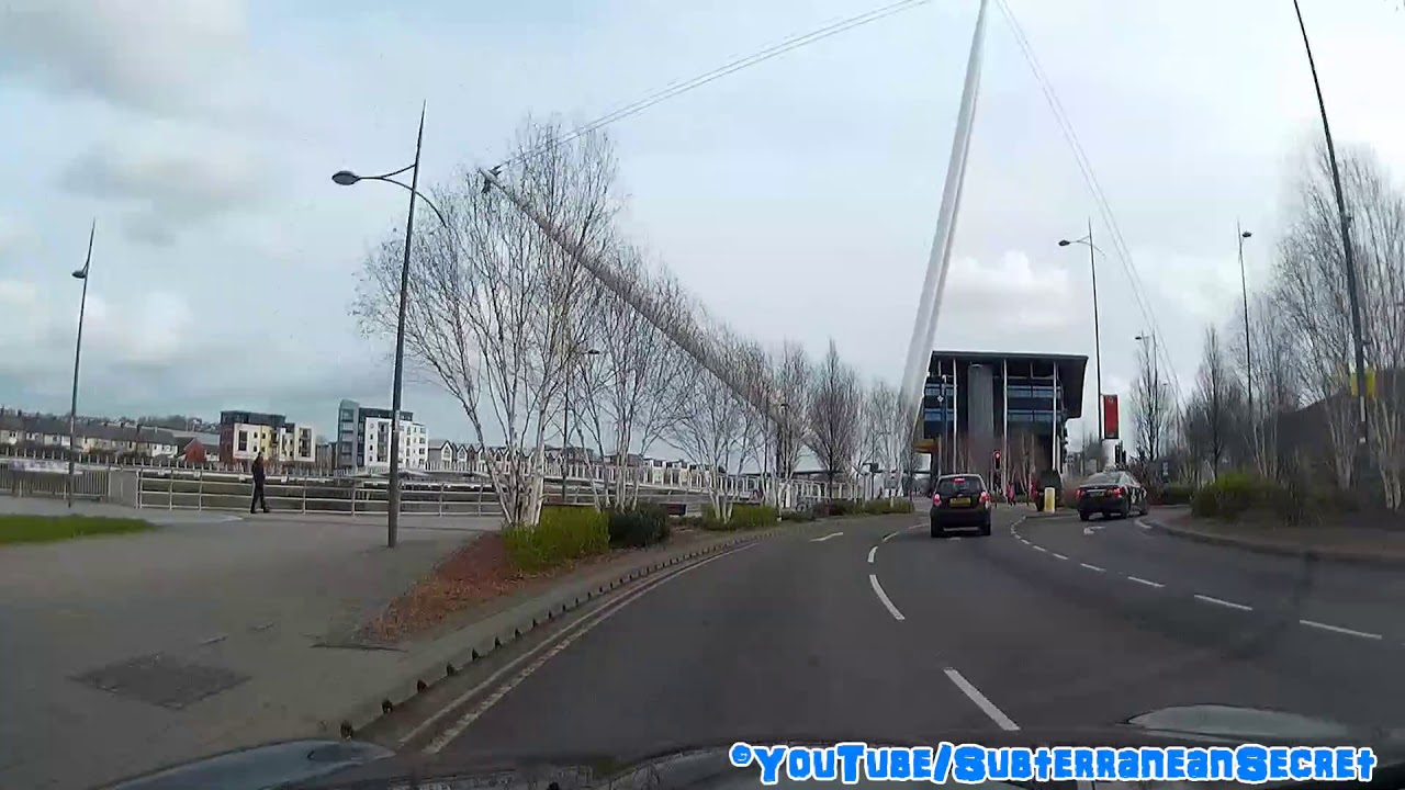 Speeded up Dash Cam Footage from Crindau to Maesglas Retail Park, Newport