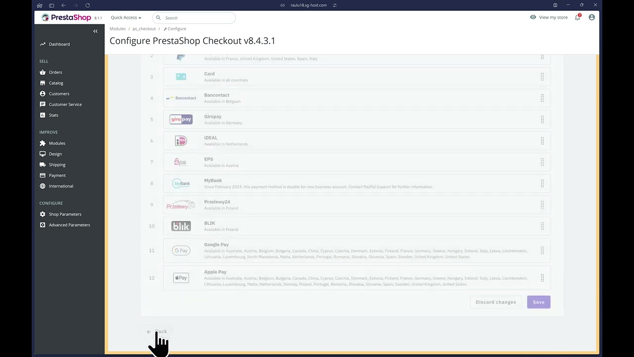 How to Enable PayPal in PrestaShop
