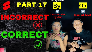 Incorrect to correct English sentences | part 17. #shorts