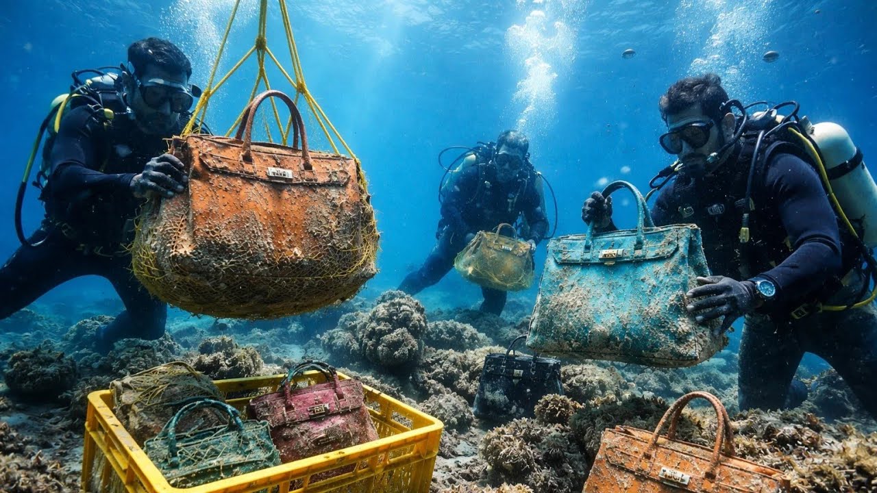 “Hermès Leather Bags Worth $80 Million Found Preserved Underwater”