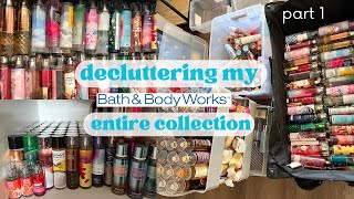 Decluttering my entire collection Part 1 Bath and body works fragrance mists