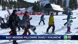 Alpine Meadows sees busy weekend following deadly avalanche