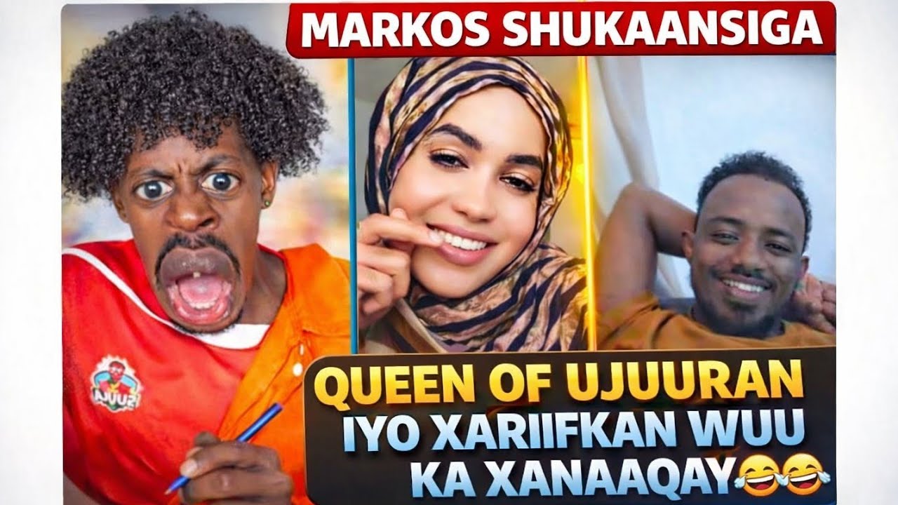 MARKOS SHUKAANSIGA QUEEN OF UJUURAN IYO XARIIFKAN WUU KA XANAAQAY 😂😂😂
