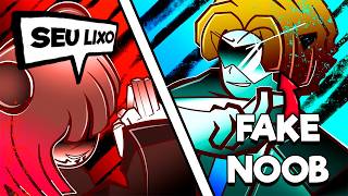 FINGI SER NOOB E DESTRUÍ UM TIME TÓXICO NO JUJUTSU SHENAN...