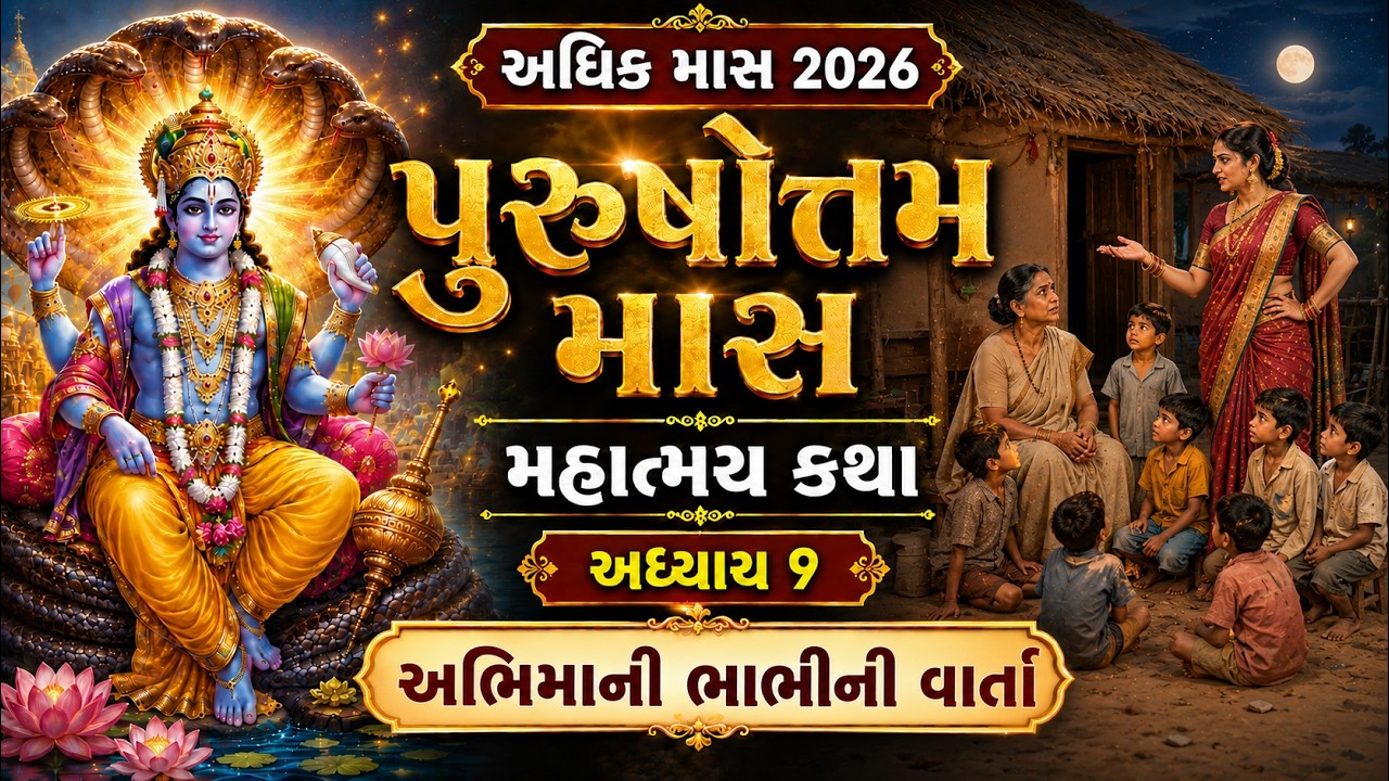પુરુષોત્તમ માસ કથા અધ્યાય - 9, અભિમાની ભાભીની વાર્તા || Purushottam Mas Mahatmay Katha Adhyay - 9 🙏