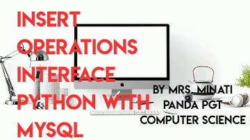 Insert Operations Interface Python With Mysql