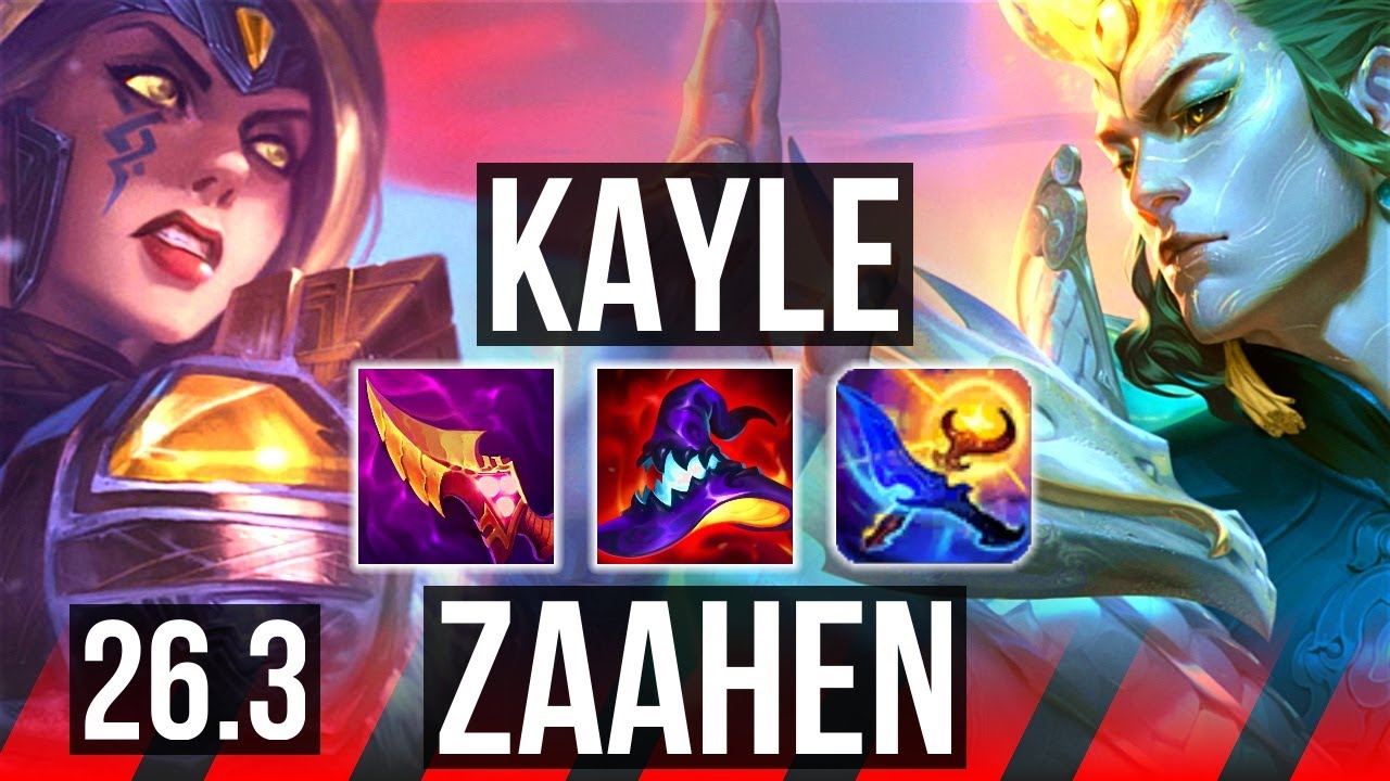 KAYLE vs ZAAHEN (TOP) | EUW Master | 26.3