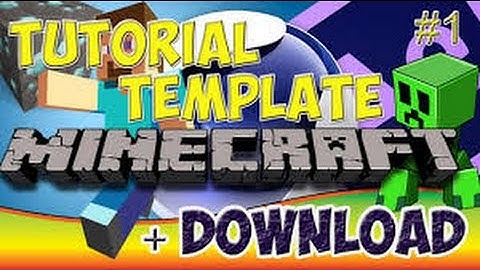 Como editar una intro template de Minecraft en cinema 4d y after effects