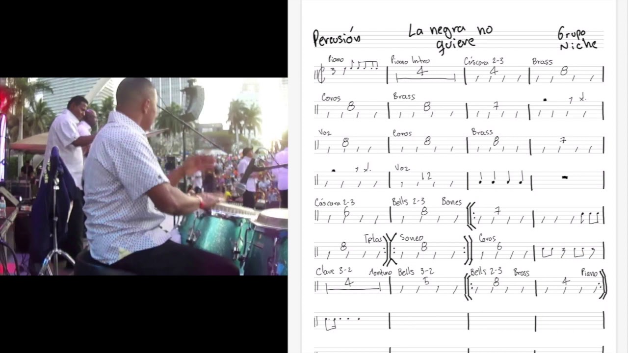 ¿Cómo hacer una guía de percusión?