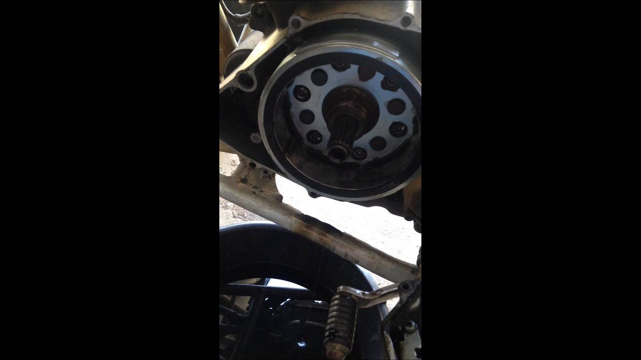Yamaha warrior starter clutch... What's going on? Fly wheel not