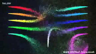 Abstract colorfull rain